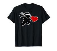 T-shirt de Saint-Valentin Ninja en forme de cœur pour enfant T-Shirt