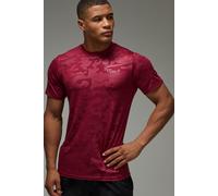 T-shirt de sport à manches raglan et imprimé camouflage - MAN Active homme - rouge - M, rouge