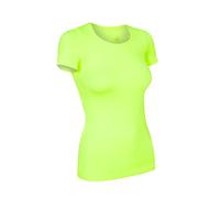 T-shirt de sport Assoluta à manches courtes pour femme, existe en couleurs vert, orange, rose et jaune fluo L jaune fluo