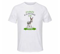 T-Shirt de Sport Homme Cet athlète il est têtu comme Un âne mais C'est pour ça qu'on l'adore | Polyester Respirant 140 g/m² Manches Raglan Dos Long XS à 3XL