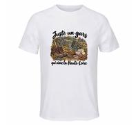 T-Shirt de Sport Homme Juste Un Gars Qui Aime la Haute-Loire | Polyester Respirant 140 g/m² Manches Raglan Dos Long XS à 3XL | Running Musculation Fitness | Idée Cadeau Altiligérien Sport