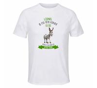 T-Shirt de Sport Homme Lionel il est têtu comme Un âne mais C'est pour ça qu'on l'adore | Polyester Respirant 140 g/m² Manches Raglan Dos Long XS à 3XL | Running Musculation Fitness Salle