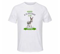 T-Shirt de Sport Homme Mounir il est têtu comme Un âne mais C'est pour ça qu'on l'adore | Polyester Respirant 140 g/m² Manches Raglan Dos Long XS à 3XL | Running Musculation Fitness Salle