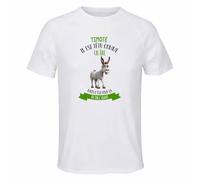 T-Shirt de Sport Homme Timoté il est têtu comme Un âne mais C'est pour ça qu'on l'adore | Polyester Respirant 140 g/m² Manches Raglan Dos Long XS à 3XL | Running Musculation Fitness Salle