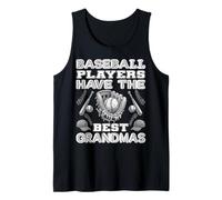 T-shirt de sport mignon avec inscription « Baseball Players Have The Best Grandmas » Débardeur