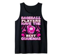 T-shirt de sport mignon avec inscription « Baseball Players Have The Best Grandmas » Débardeur