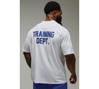 T-shirt de sport oversize à slogan - MAN Active homme - blanc - XS, blanc