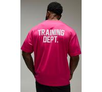 T-shirt de sport oversize à slogan - MAN Active homme - rose - XS, rose