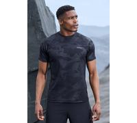 T-shirt de sport performance imprimé camouflage - MAN Active homme - noir - XS, noir