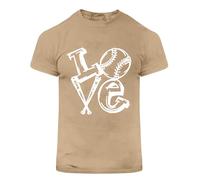 T-shirt de sport uni à manches courtes pour homme - Chemisier d'été pour homme - Lettre de baseball imprimée - Col rond - Manches courtes - Pour l'intérieur et l'extérieur, la marche, le sport, la vie
