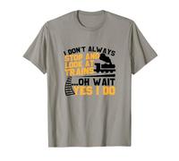 T-Shirt de Train pour garçons Stop and Look and Trains T-Shirt