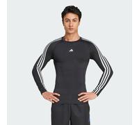 T-shirt de training manches longues 3 bandes compression TECHFIT Black M