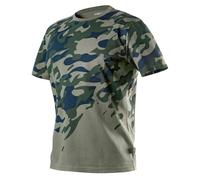 NEO TOOLS T-Shirt de Travail | Tailles XXL | 100% Coton | Impression Camouflage | Travail Jardin Atelier | en ISO 13688:2013