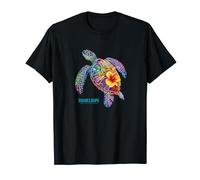 T-shirt de vacances Guadeloupe Caraïbes Tortue de mer des Antilles françaises T-Shirt