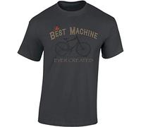 T-Shirt de vélo: Best Machine - Mountain Bike - Cadeau pour Cyclistes - BMX - vélo - VTT - MTB - Bicyclette - Sports extrêmes - Cadeau pour Les Fans de VTT - vététiste Downhill Outdoor (L)