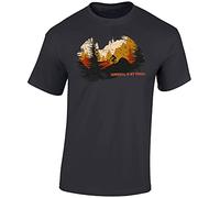 T-Shirt de vélo: Downhill is My Thrill - Mountain Bike - Cadeau pour Cyclistes - BMX VTT MTB Bicyclette Sports extrêmes - Cadeau pour Les Fans de VTT - vététiste Outdoor Streetwear (XL)