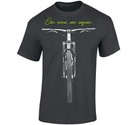 T-Shirt de vélo: One Man One Engine - Cadeau pour Cyclistes - BMX - vélo - VTT - MTB - Mountain Bike - Bicyclette - Sports extrêmes - Cadeau pour Les Fans de VTT - vététiste (M)
