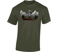 T-shirt de vélo pour hommes : Mountain Ride - T-shirt VTT, army, XL