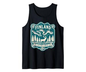 T-Shirt de Voyage « Finland is Calling and I Must Go » Débardeur