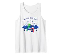 T-Shirt de Voyage Humoristique « One Coffee Before We Fly » Débardeur