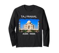 T-Shirt de Voyage Touristique - Mausolée du Taj Mahal Manche Longue
