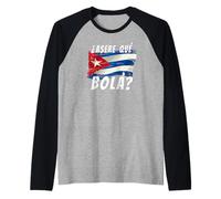 T-Shirt de vœux Humoristique avec Drapeau cubain et Inscription « Miami » Manche Raglan