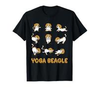 T-shirt de yoga Beagle Yoga pose méditation T-Shirt