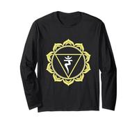 T-Shirt de Yoga Manipura Solar Plexus Wisdom Power Chakra Tee Manche Longue