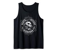T-shirt « Death Before Dishonor » - Crânes et pistolets Débardeur