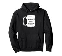 T-shirt d'école amusant pour enfants et adultes, tasse World's Best Student Sweat à Capuche