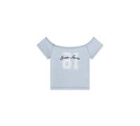 T-shirt décolleté femme Guess Bleu L