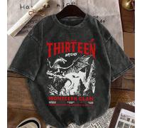 T-shirt décontracté à col rond et manches courtes imprimé Trône de verre pour femmes, top imprimé Treize pour femmes, vêtement d'été pour femmes imprimé dragon, top d'été imprimé Booktok L,M,S,XL,XS,X