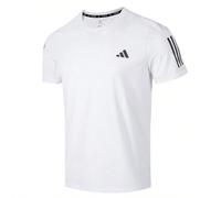 T-shirt décontracté à col rond et manches courtes pour hommes, respirant et confortable pour les sports, la course, la fitness, IK7436 Laissez ce T-shirt vous aider à courir à votre plein potentiel et