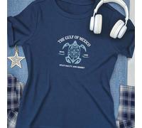T-shirt décontracté à col rond, manches courtes, coupe ample, avec graphique de tortue du golfe du Mexique 2025 pour femmes. Convient pour le port quotidien pour hommes et femmes L,M,S,XL,XXLPolyester