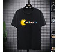 T-shirt décontracté à col rond, manches courtes, imprimé de planètes amusant pour hommes. Convient pour la rue, l'extérieur, le layering et le port quotidien L,M,S,XL,XXL,XXXLPolyester