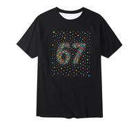 T-shirt décontracté à manches courtes et col rond pour filles, idéal pour jouer et aller à l'école au quotidien. T-shirt basique, doux et confortable pour les tout-petits. (Black, 2-3 Years)