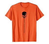 T-shirt décontracté à manches courtes pour femme - Imprimé moderne avec lettres pour des tenues quotidiennes confortables, Orange, M