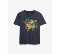 Superdry Biker Rock Graphic Relaxed Short Sleeve T-shirt Gris 2XS Femme