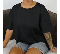 T-shirt décontracté ample pour femme avec col rond et manches courtes, motif de lettre, convient pour l'été quoi qu'il arrive L,M,S,XL,XS,XXL,XXSLettresTissu tricoté