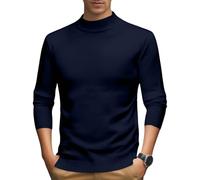 T-Shirt Decontracte Homme Style Chic Moderne Design Epure Coupe ajustée pour Toutes morphologies adapté au Quotidien W nds et Rencontres Entre Amis Navy TG