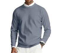 T-Shirt Decontracte Homme Style Chic Moderne Design texturé Epure Coupe Fluide pour Toutes morphologies adapté au Quotidien W nds et Rencontres Entre Amis Navy 3TG