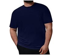 T-Shirt Decontracte Homme Style Simple et Moderne Design Epure Coupe Fluide pour Toutes morphologies adapté au Quotidien W nds et Rencontres Entre Amis Navy 3TG