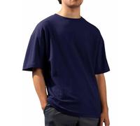 T-Shirt Decontracte Homme Style Simple et Moderne Design Epure Coupe Fluide pour Toutes morphologies adapté au Quotidien W nds et Rencontres Entre Amis Navy TTG (XX_l)