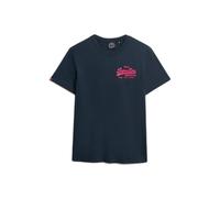 Superdry T-shirt Vl brodé coupe décontractée manches courtes Bleu S Homme