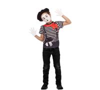 Mom Mime Kids Costume Noir 8-10 Years