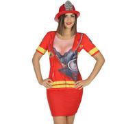 T-Shirt Déguisement De Police Pour Femme (Taille M-L) Multicolore