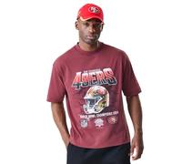 T-shirt délavé San Francisco 49ers New Era NFL Rouge M