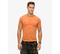 Superdry Workwear Washed Relaxed Short Sleeve T-shirt Orange S Homme