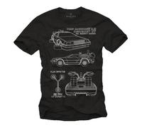 T-Shirt DeLoran Homme - Retour Vers le Futur - Noir L L