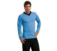 T-Shirt Deluxe Spock Star Trek Origins Homme - Taille: Large Bleu